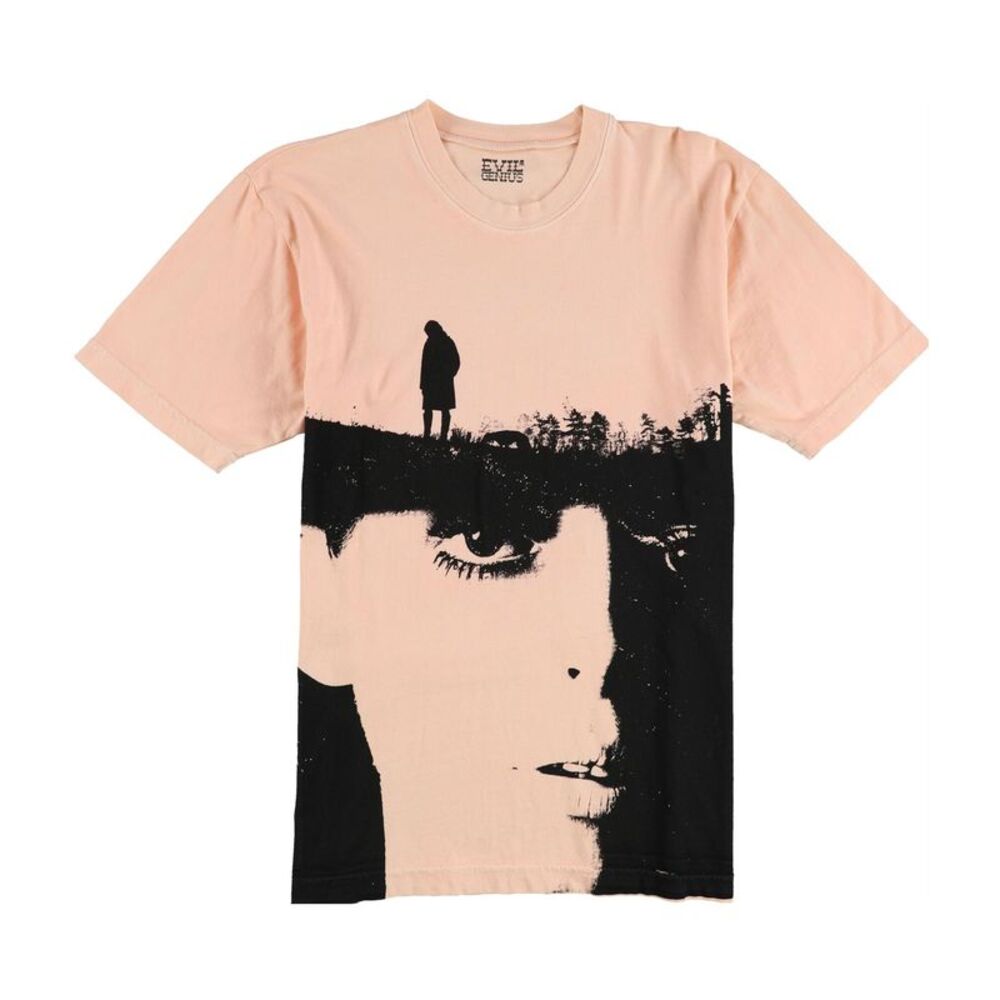 Evil Genius Mens Two Tone Graphic T-Shirt, Orange, M, DM